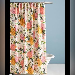 Anthropologie Floral Shower Curtain